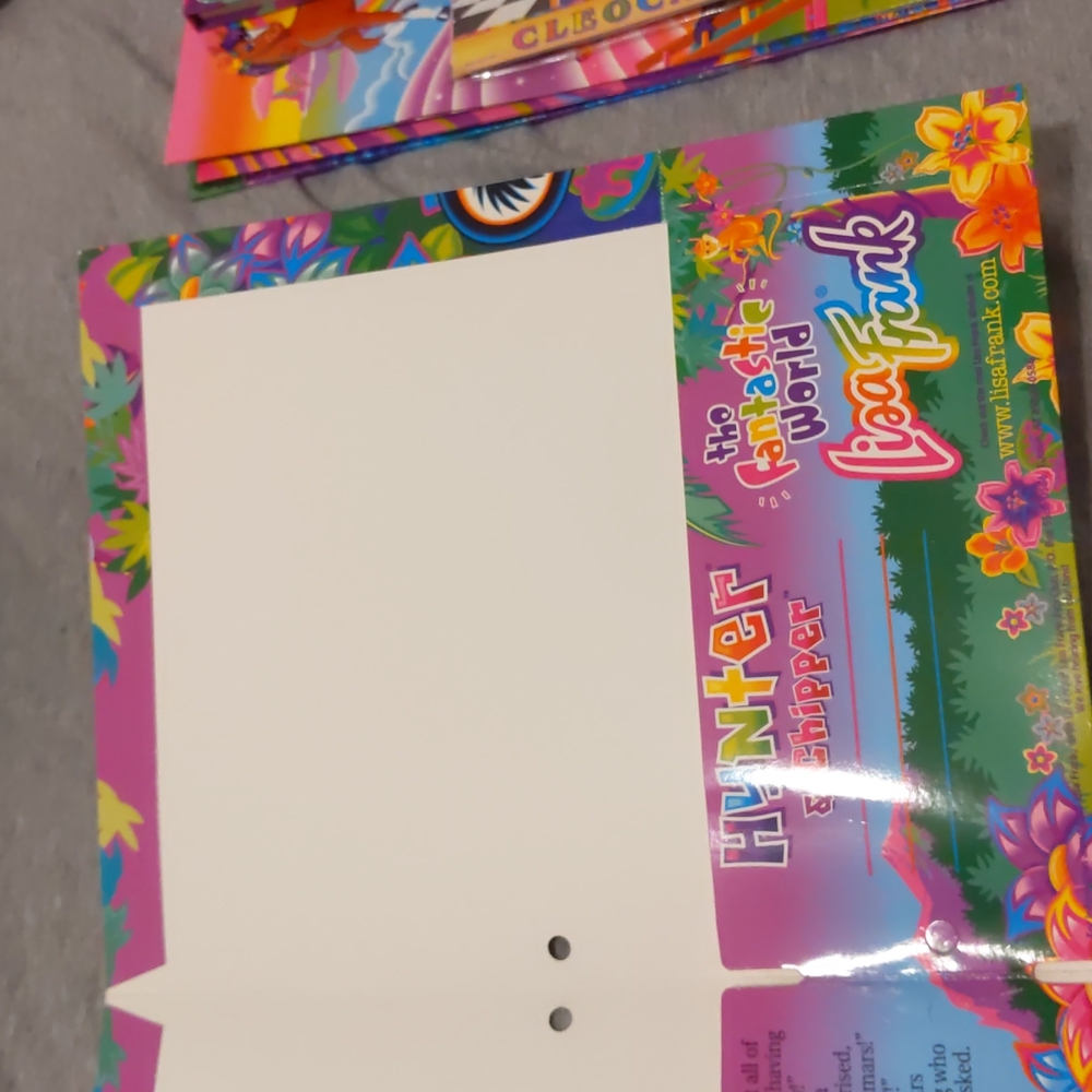 Vintage Lisa Frank Folder Hunter & Chipper Leopard - Picture 4 of 5